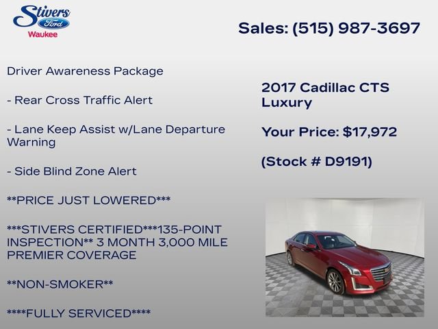 Used 2017 Cadillac CTS Luxury AWD/4WD image 28