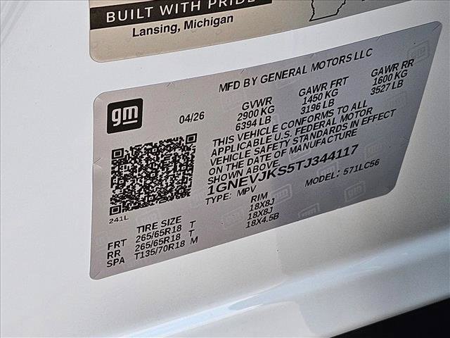 New 2026 Chevrolet Traverse Z71 w/ Enhanced Driving Package AWD/4WD image 18