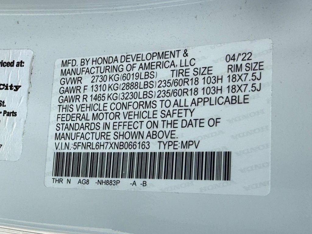 Used 2022 Honda Odyssey EX-L image 30