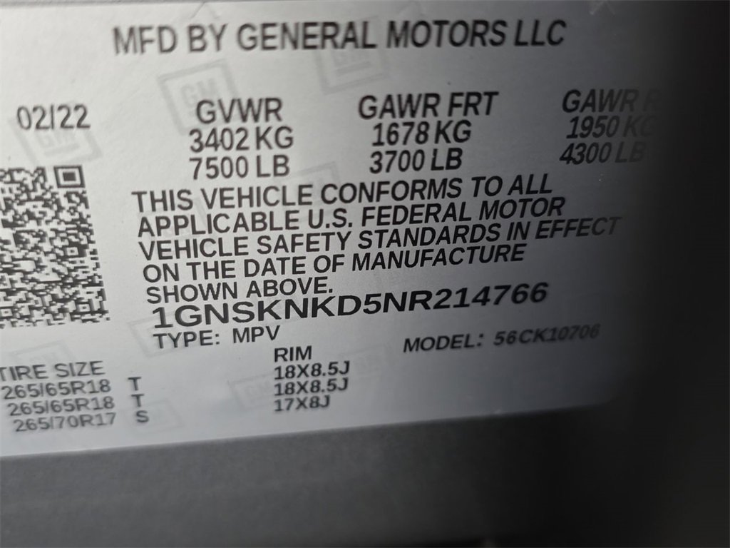 Certified 2022 Chevrolet Tahoe LT image 31