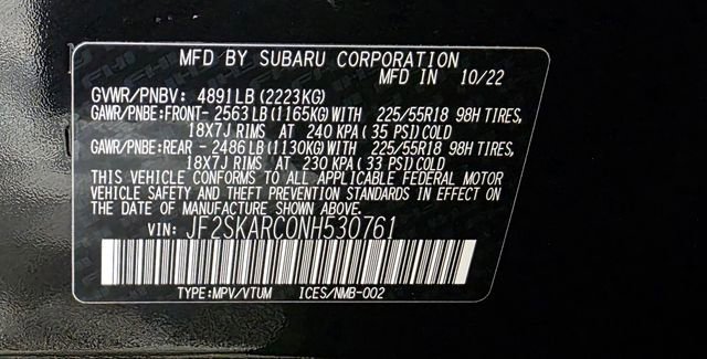 Certified 2022 Subaru Forester Touring w/ Popular Package #3 image 39