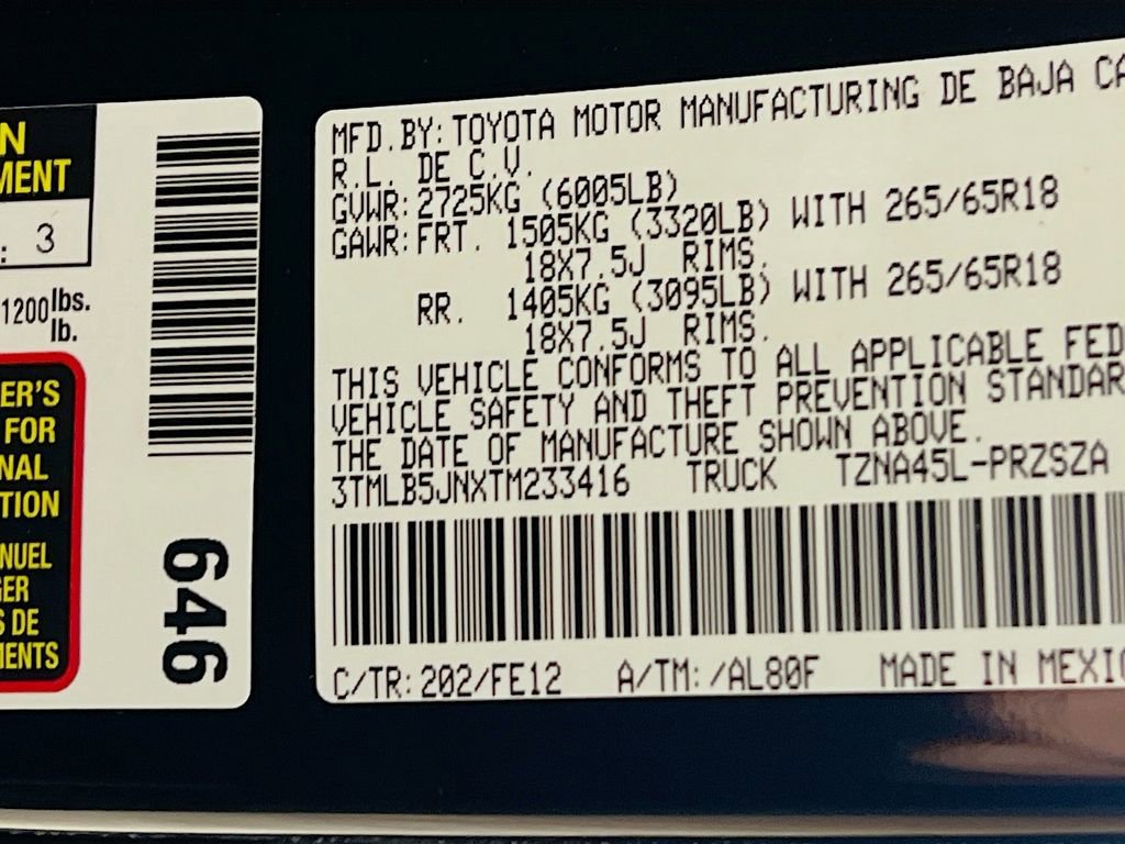 New 2026 Toyota Tacoma TRD Sport AWD/4WD image 25