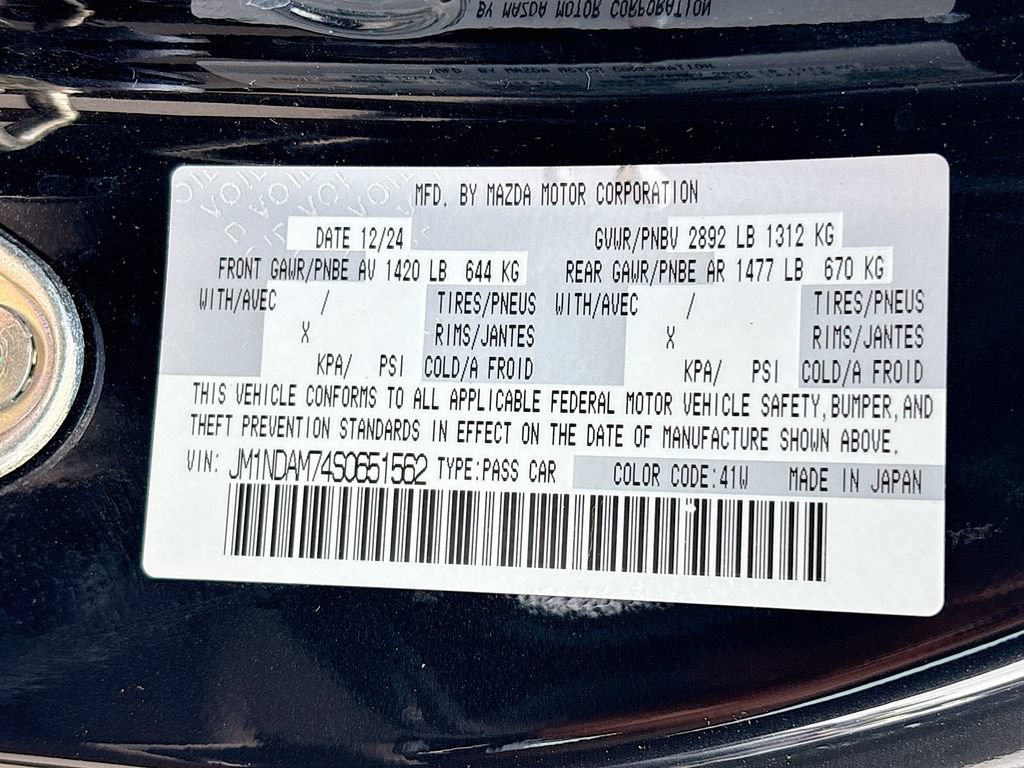Certified 2025 MAZDA MX-5 Miata RF Grand Touring RWD image 29