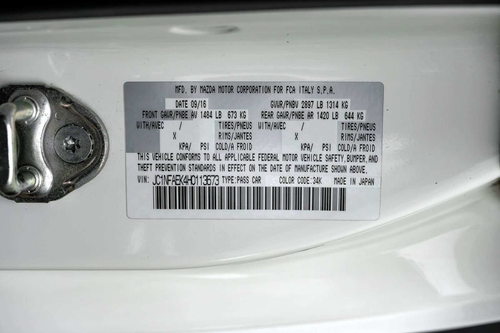 Used 2017 FIAT 124 Spider RWD image 48