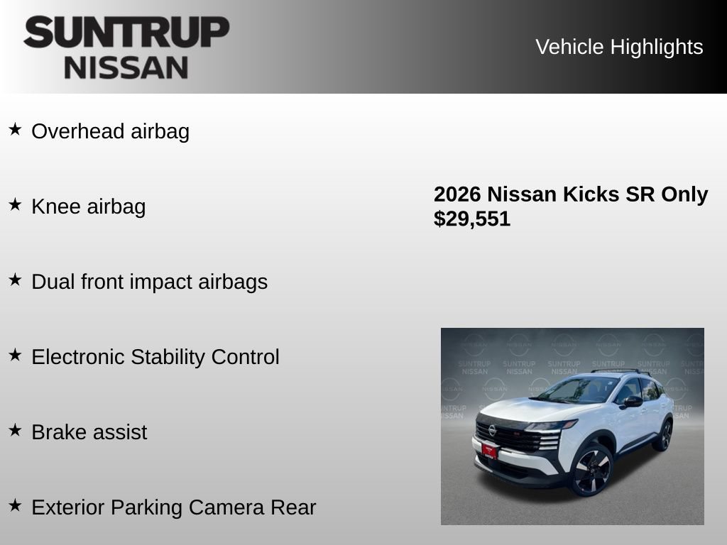 Used 2026 Nissan Kicks SR w/ Cold Weather Package AWD/4WD image 30