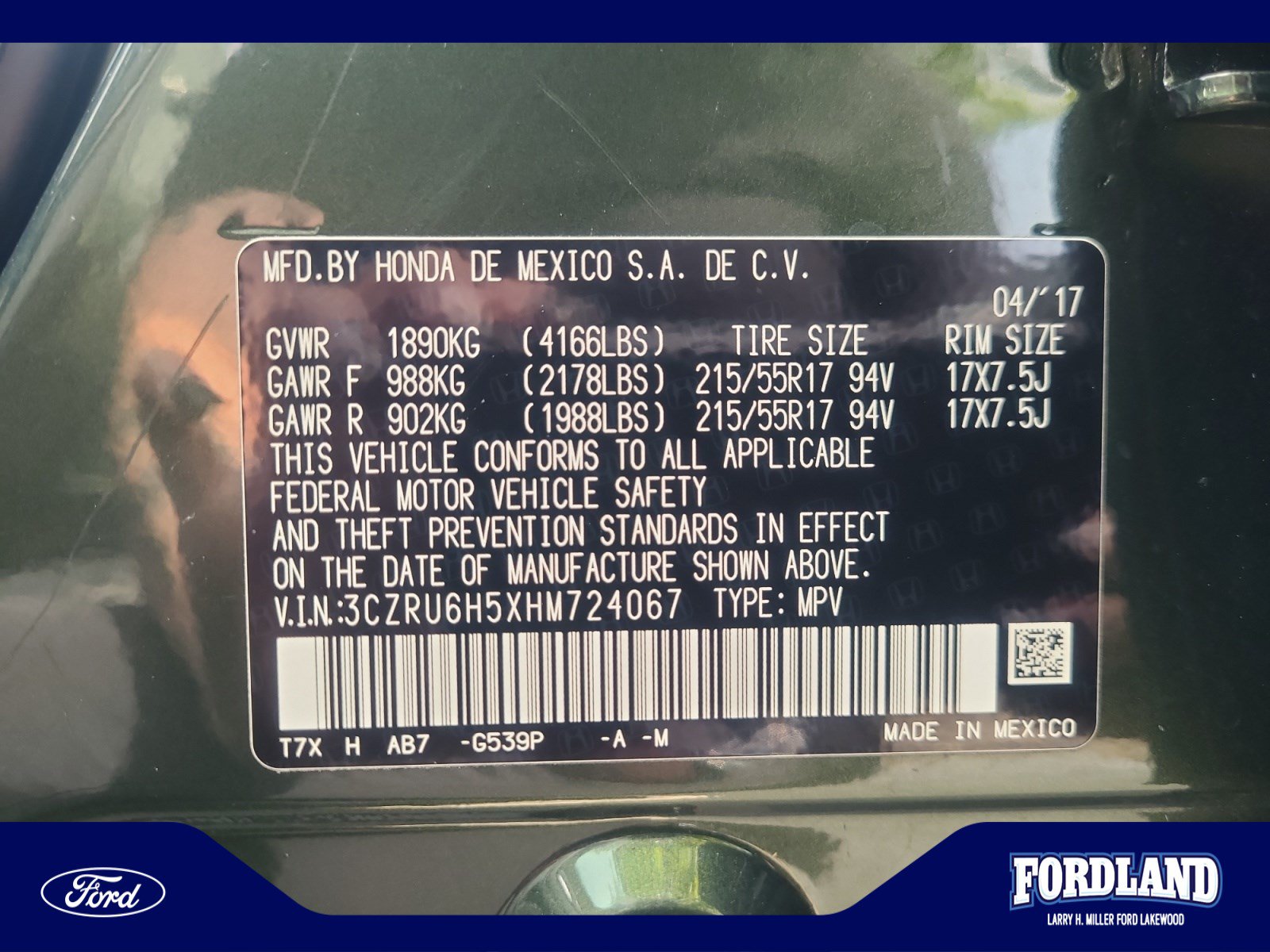 Used 2017 Honda HR-V EX image 25