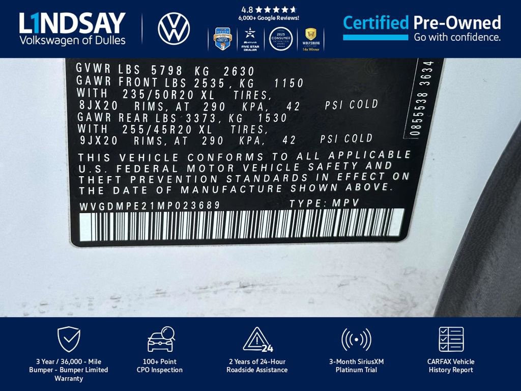 Used 2021 Volkswagen ID.4 1st Edition image 26