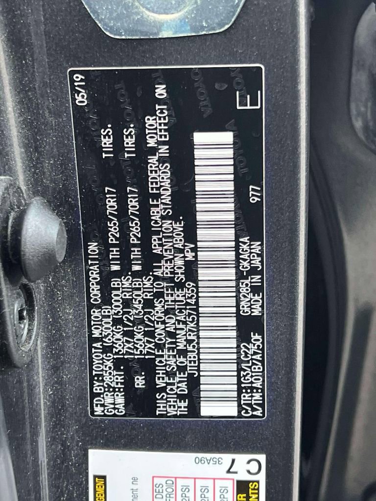 Used 2019 Toyota 4Runner TRD Off-Road Premium AWD/4WD image 20