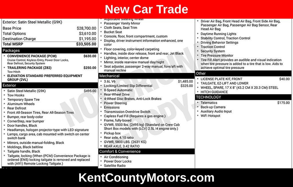 Used 2021 GMC Canyon Elevation Standard w/ Convenience Package RWD image 1