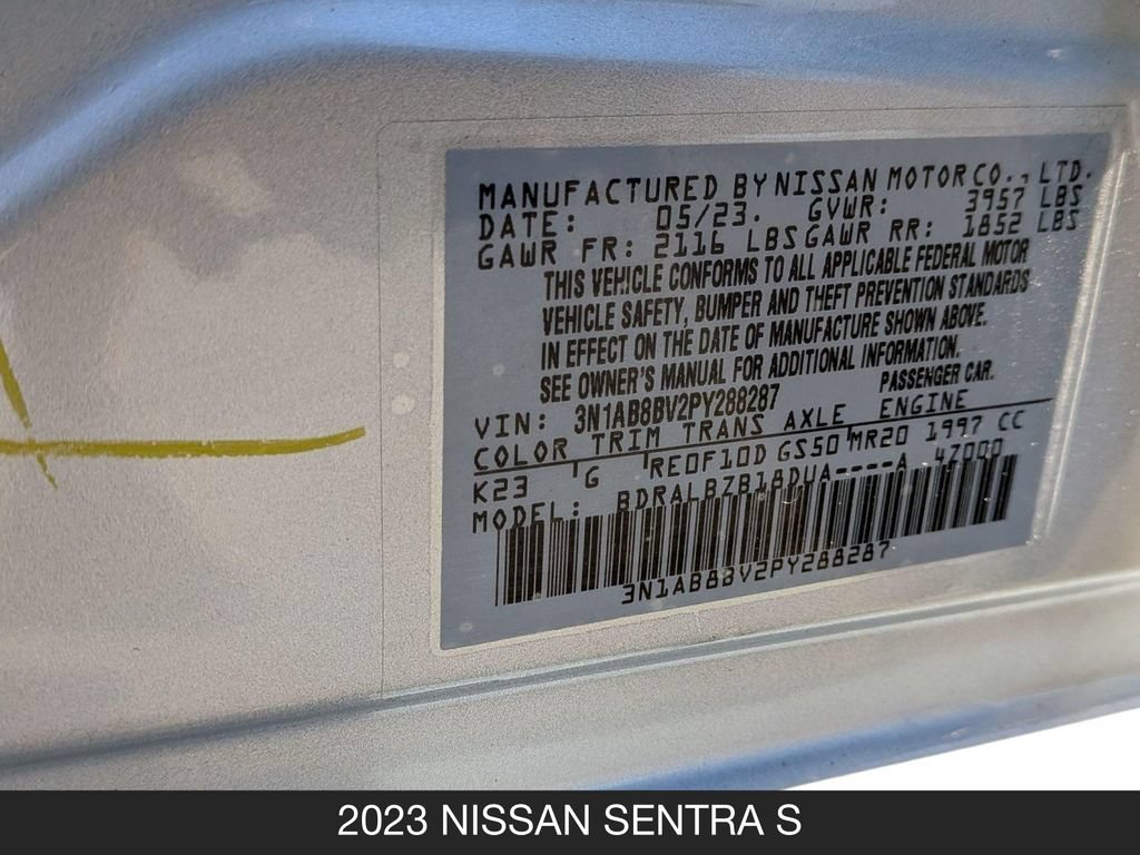 Used 2023 Nissan Sentra S FWD image 24
