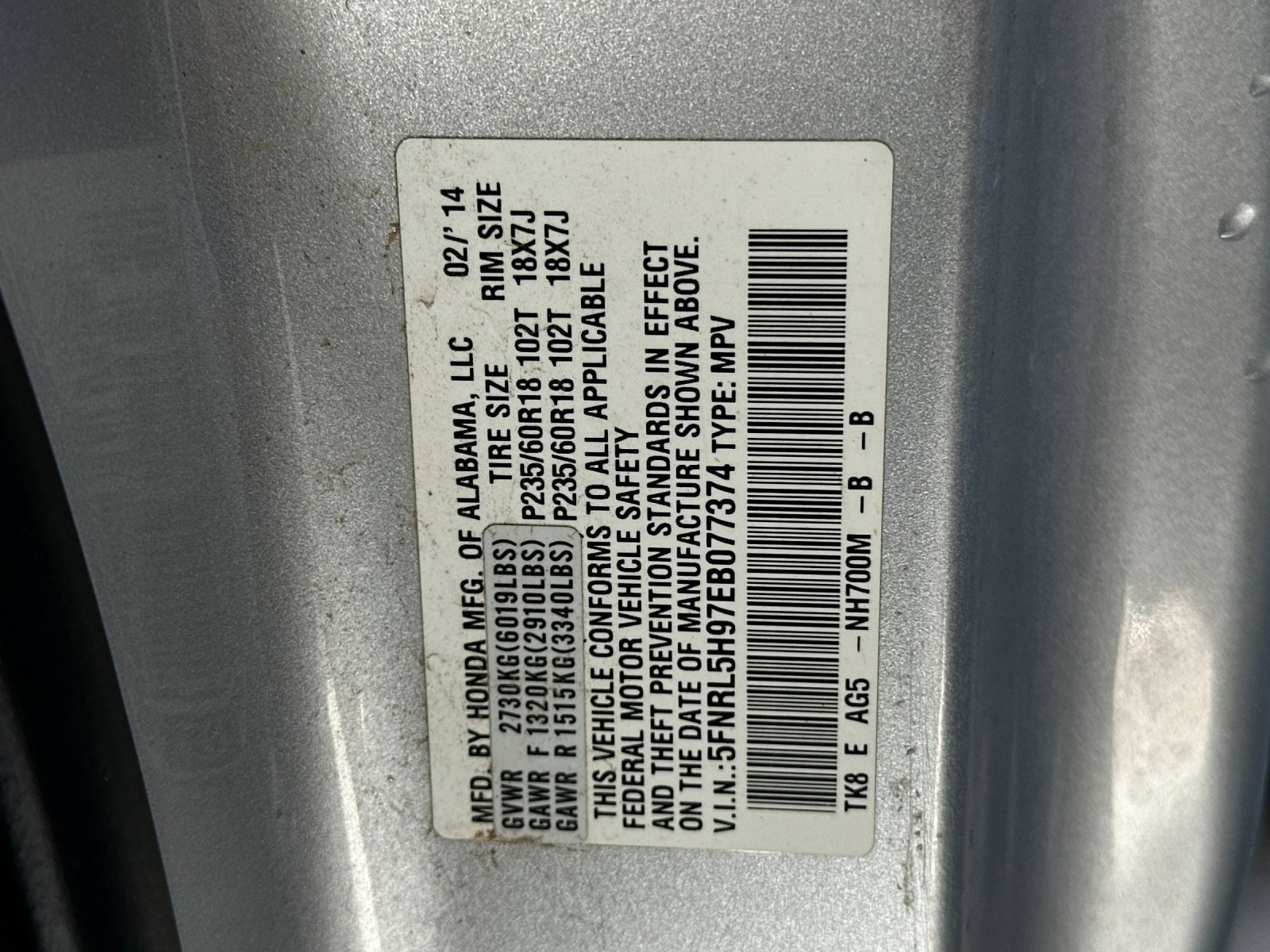 Used 2014 Honda Odyssey Touring image 29