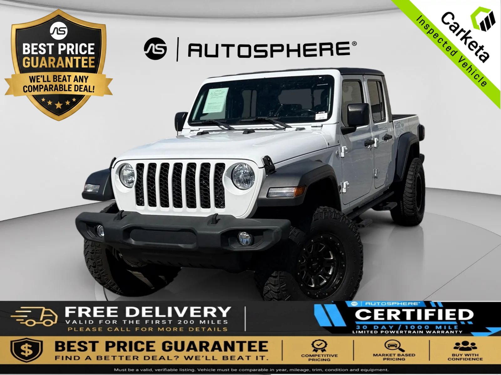 Used 2020 Jeep Gladiator Sport w/ Quick Order Package 24S AWD/4WD image 1