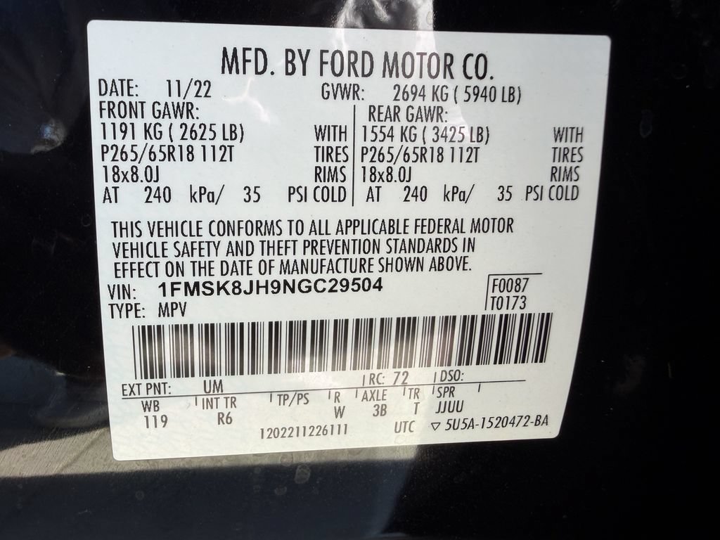 Used 2022 Ford Explorer Timberline w/ Timberline Technology Package AWD/4WD image 34