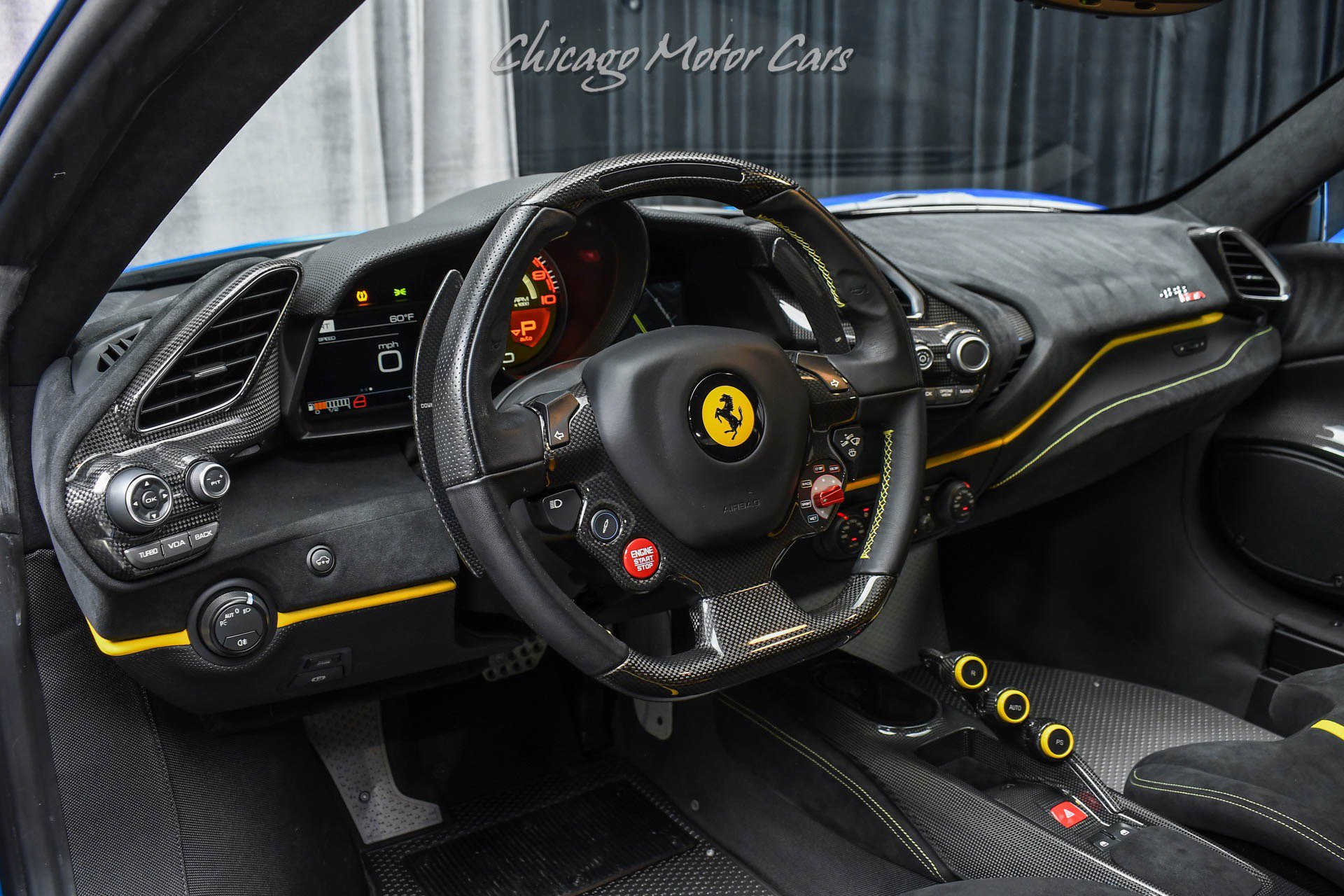 Used 2020 Ferrari 488 Pista Coupe Blu Corsa HRE Wheels Ful image 8