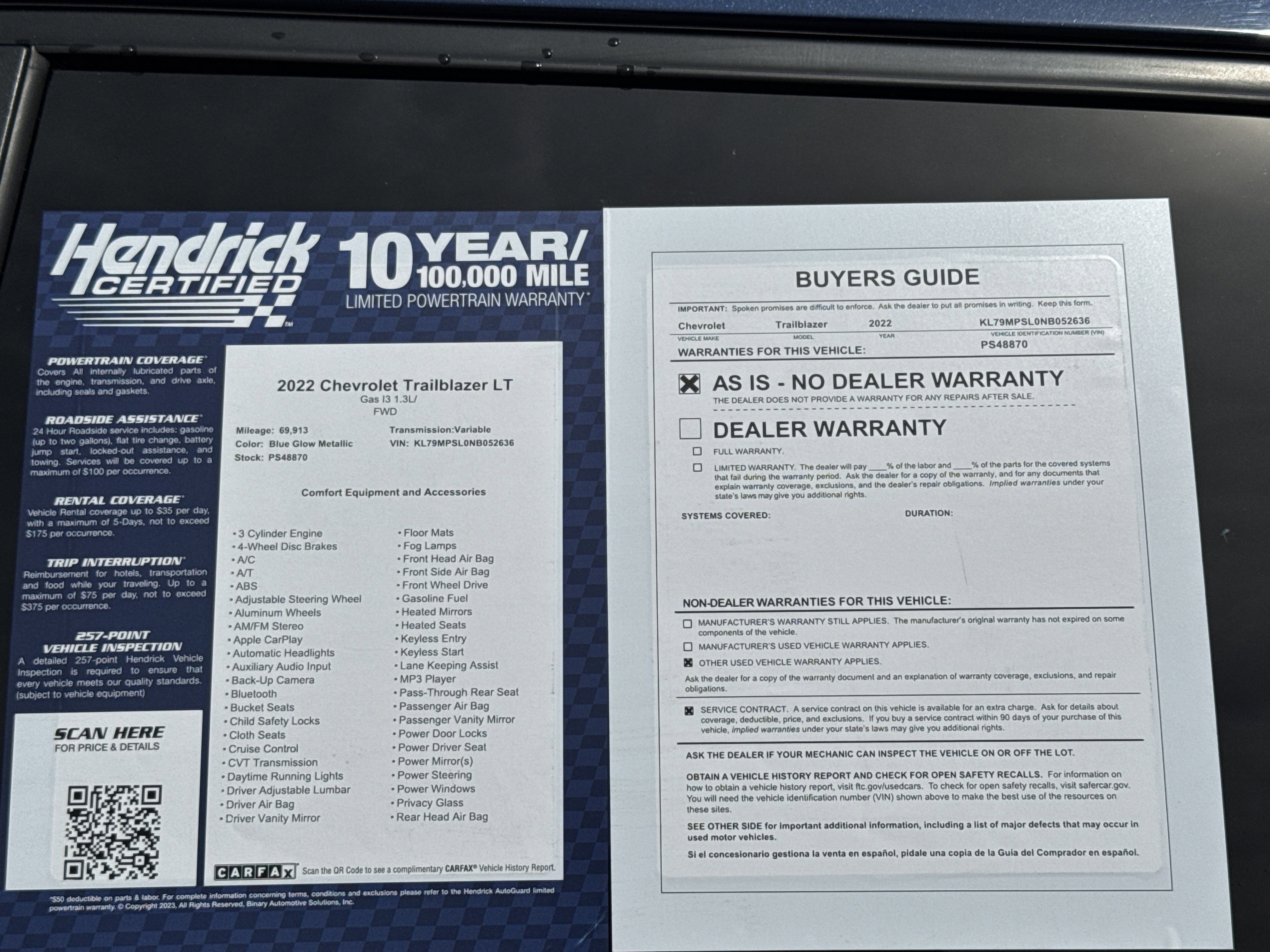 Used 2022 Chevrolet TrailBlazer LT FWD image 34