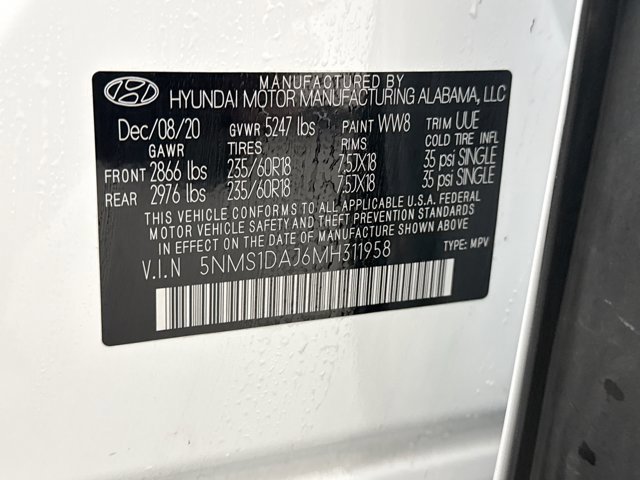 Used 2021 Hyundai Santa Fe SE AWD/4WD image 20