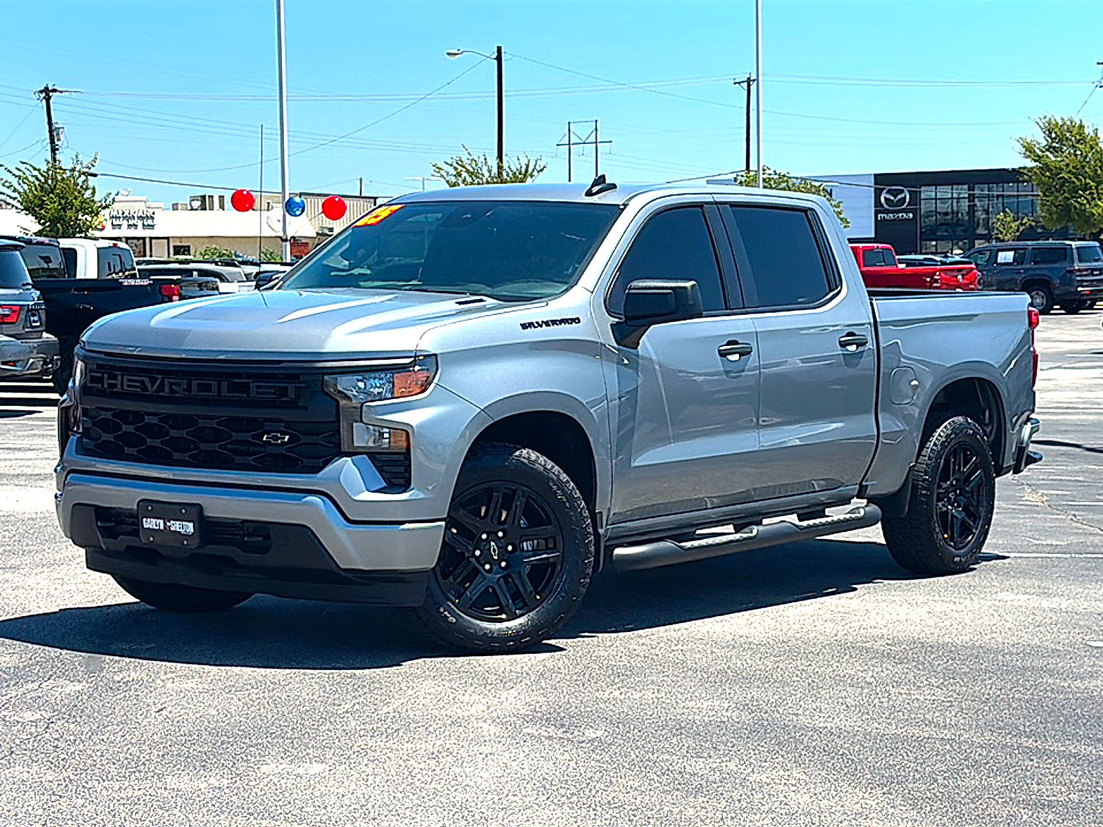 Used 2025 Chevrolet Silverado 1500 Custom w/ Turbomax Blackout Package RWD image 2