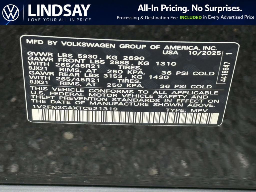 New 2026 Volkswagen Atlas SEL Premium R-Line image 22