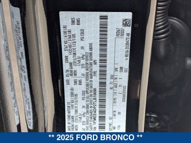 New 2025 Ford Bronco Badlands AWD/4WD image 20