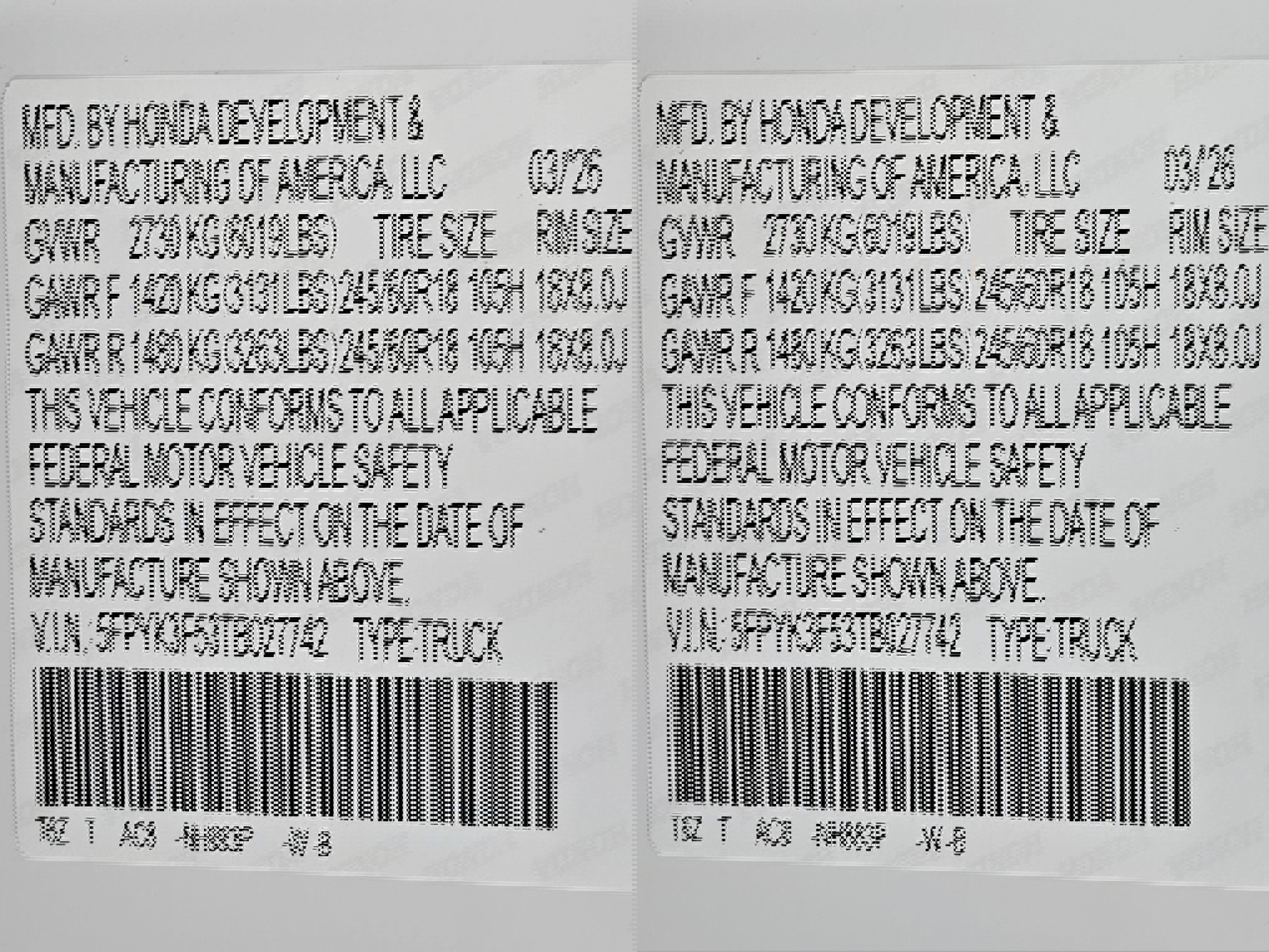 New 2026 Honda Ridgeline RTL image 35