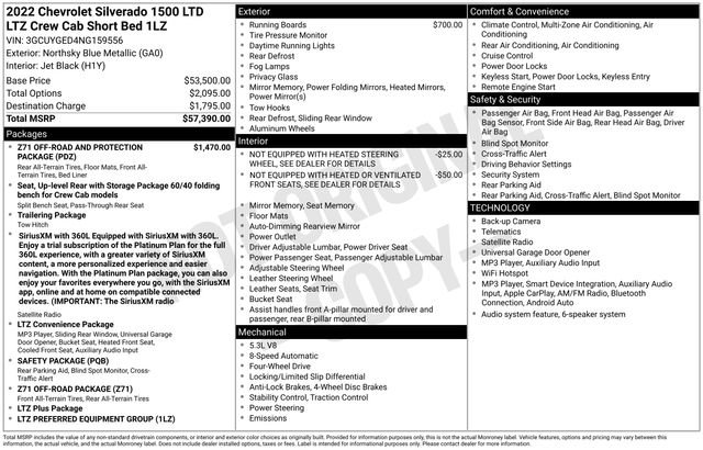 Used 2022 Chevrolet Silverado 1500 LTZ AWD/4WD image 36