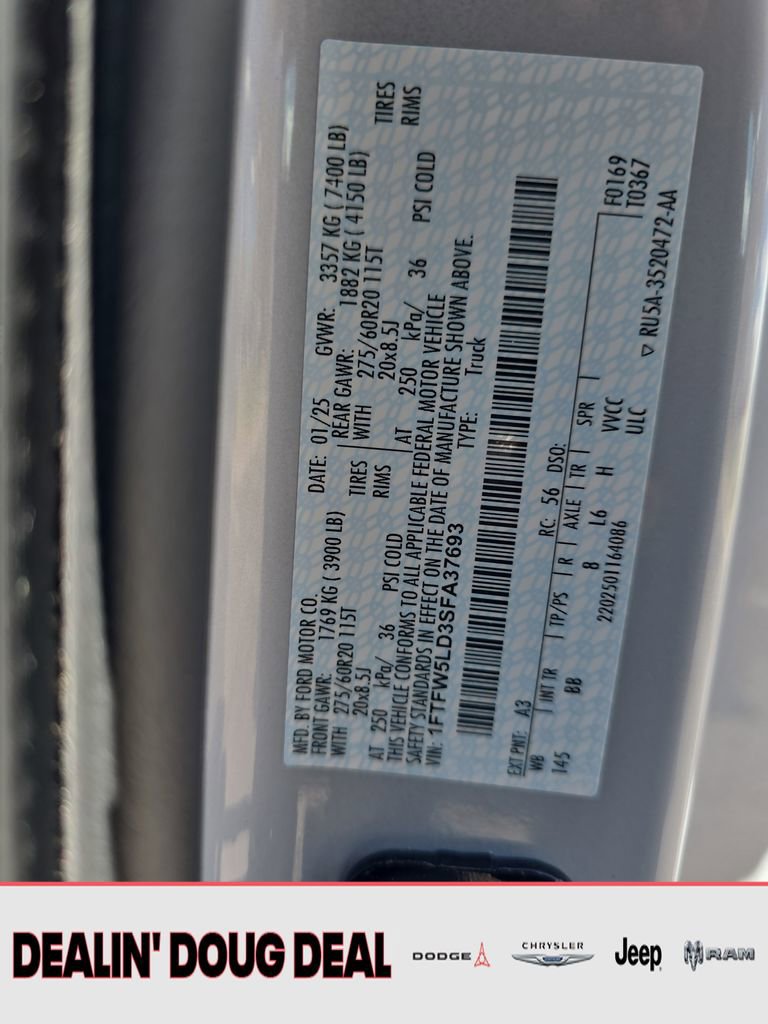 Used 2025 Ford F150 Lariat w/ Equipment Group 502A High image 30