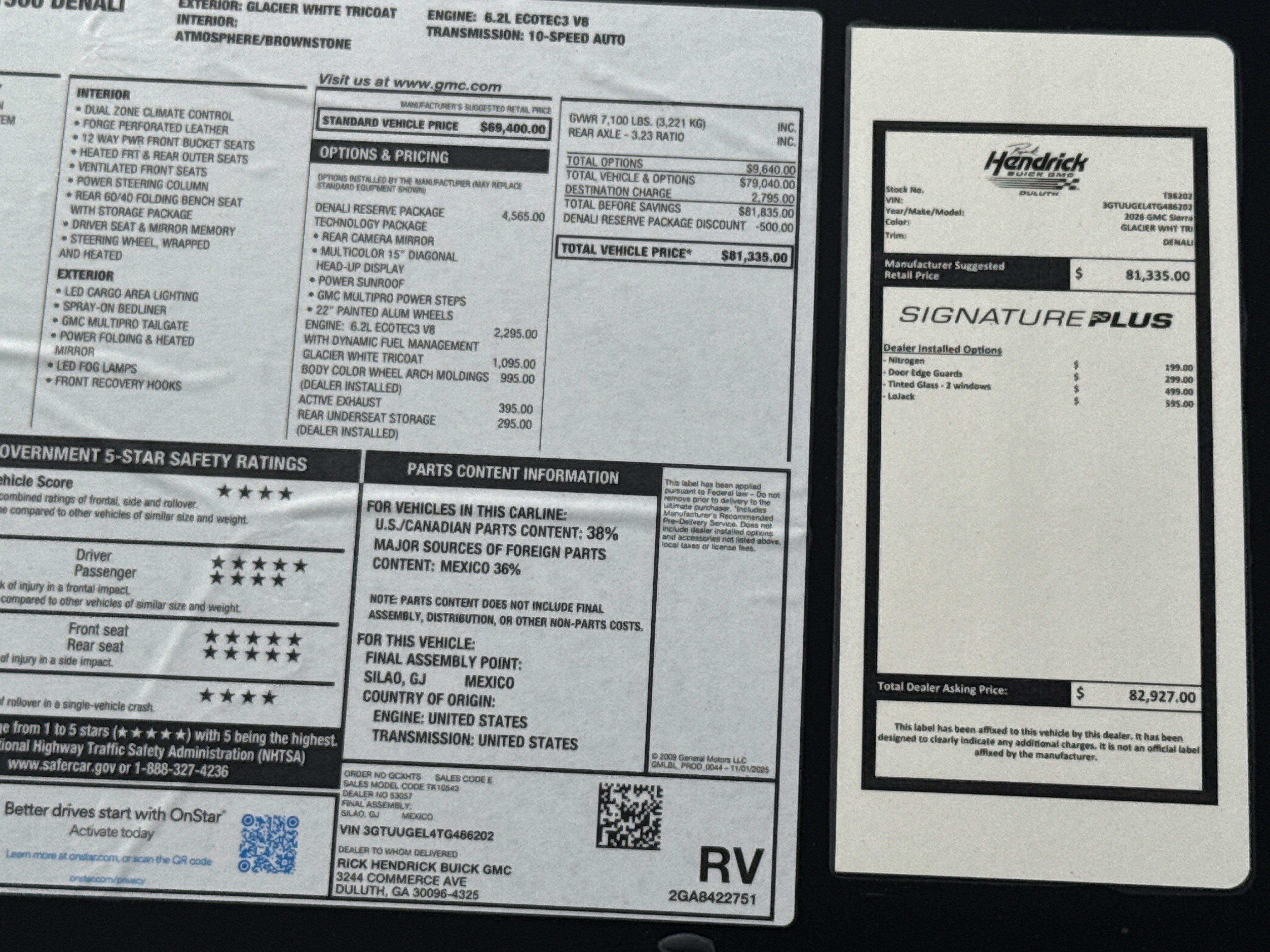 New 2026 GMC Sierra 1500 Denali w/ Denali Reserve Package AWD/4WD image 40