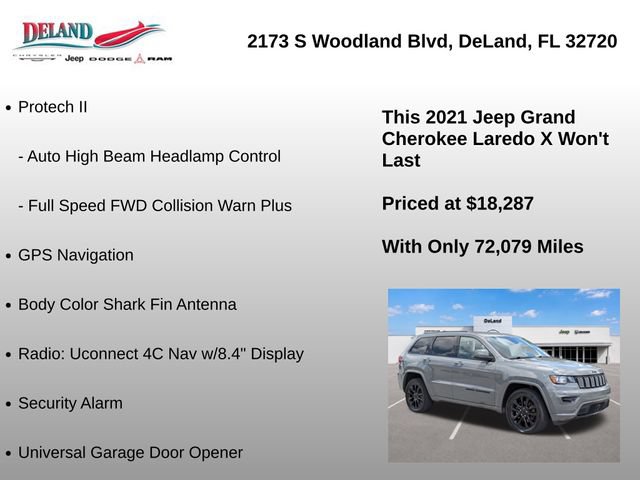 Used 2021 Jeep Grand Cherokee Laredo X RWD image 37