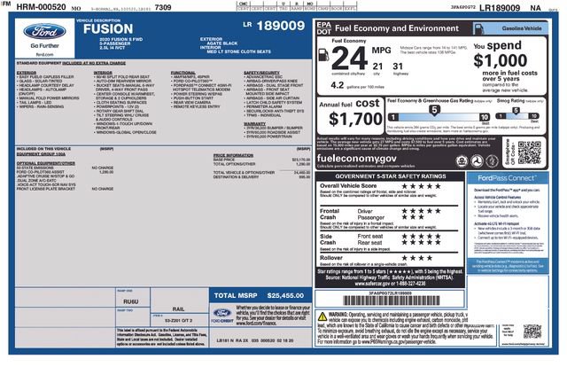 Used 2020 Ford Fusion S FWD image 29