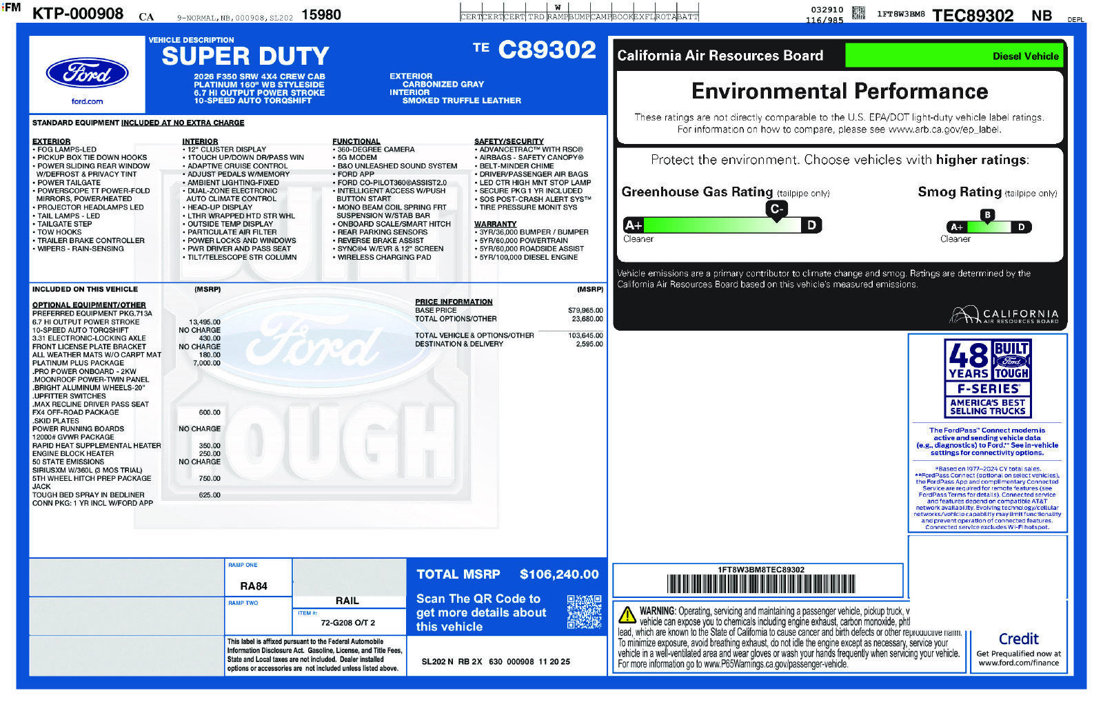 New 2026 Ford F350 Platinum w/ Platinum Plus Package AWD/4WD image 30
