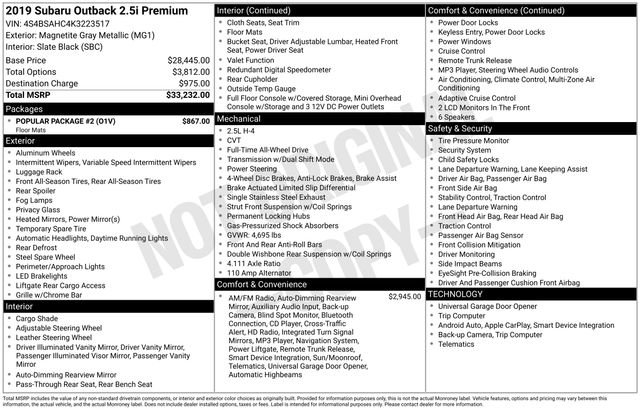 Used 2019 Subaru Outback 2.5i Premium w/ Popular Package #2 image 36