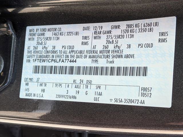 Used 2020 Ford F150 Lariat w/ Equipment Group 502A Luxury image 23