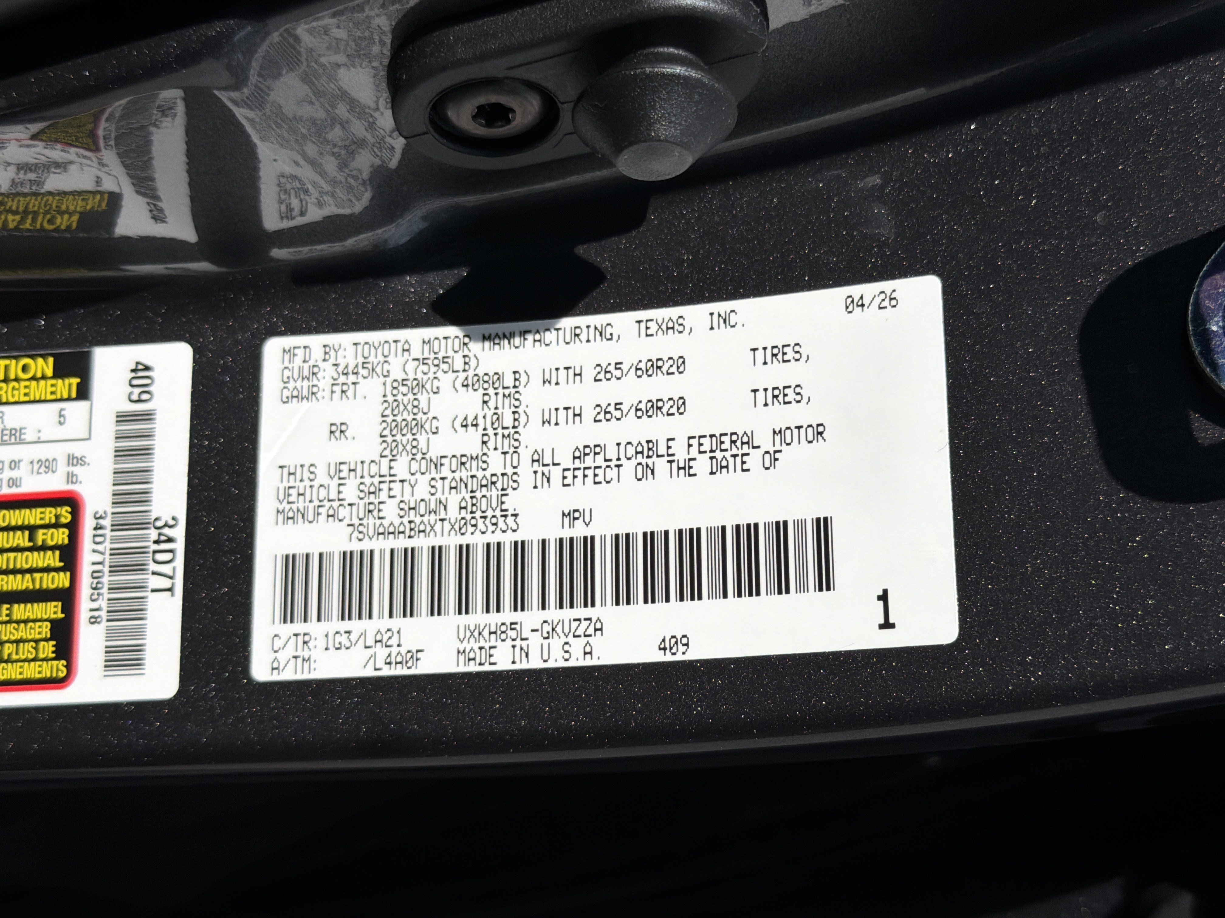 Certified 2026 Toyota Sequoia Platinum AWD/4WD image 32
