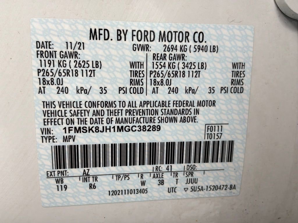 Used 2021 Ford Explorer Timberline AWD/4WD image 32