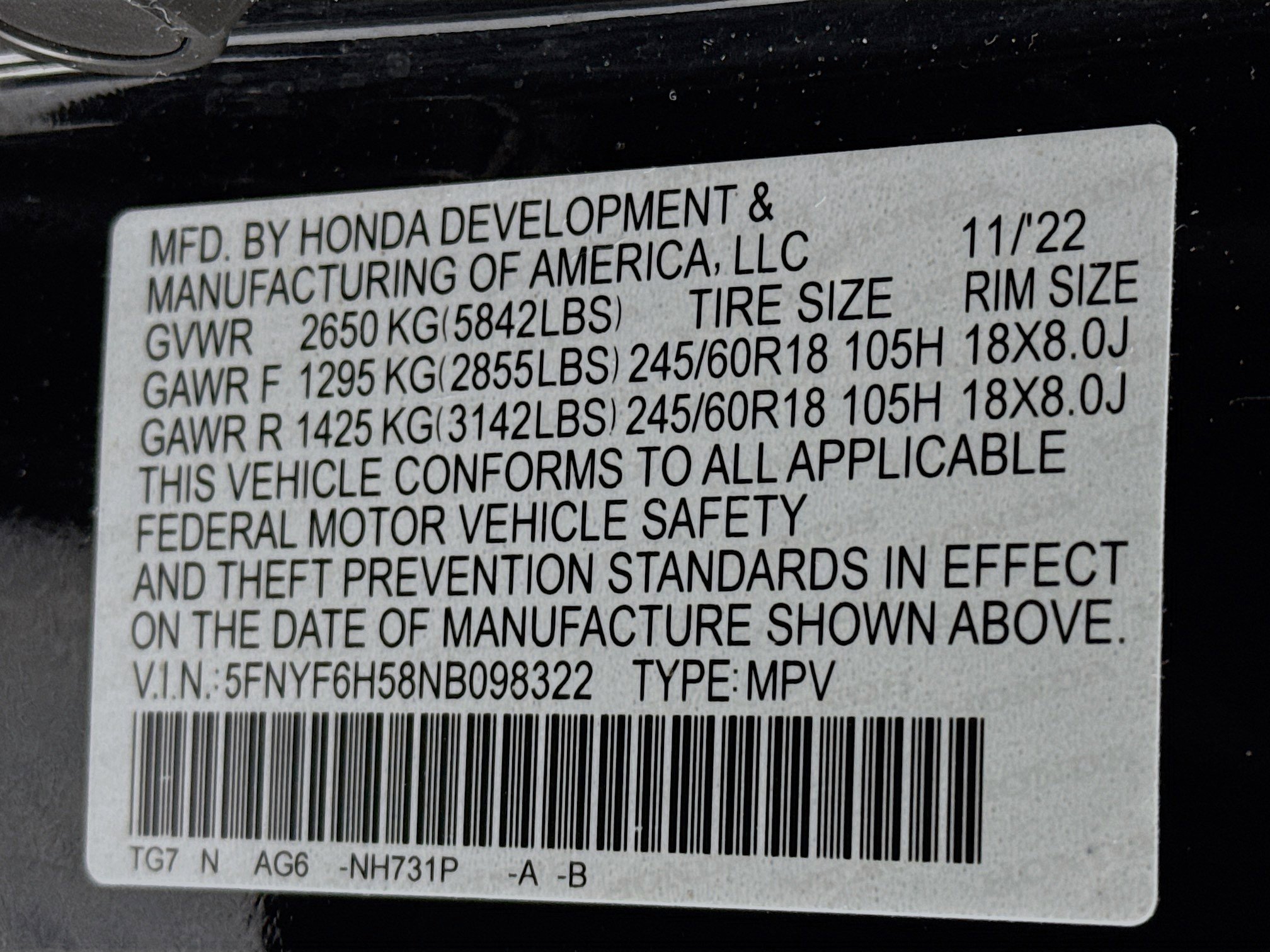 Certified 2022 Honda Pilot EX-L image 32