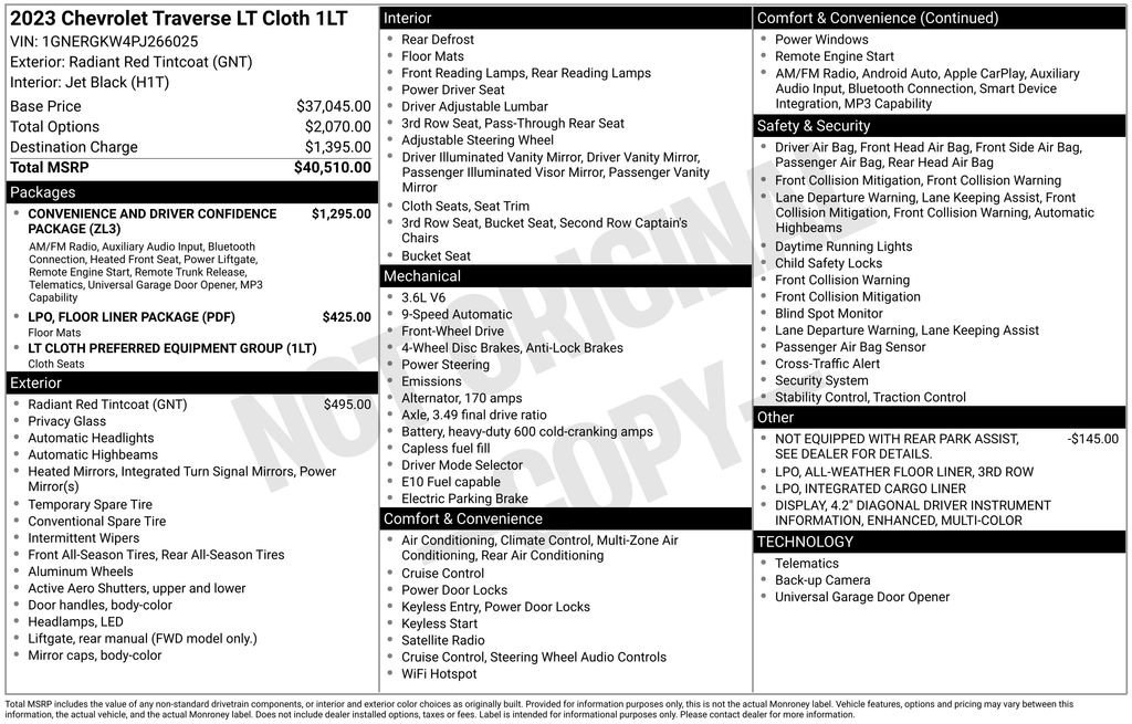 Used 2023 Chevrolet Traverse LT image 4