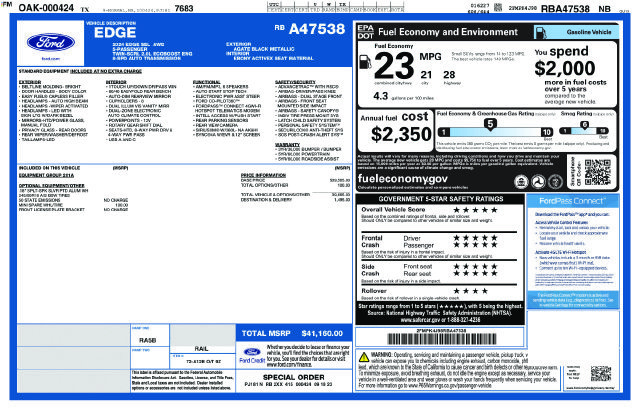 Used 2024 Ford Edge SEL AWD/4WD image 2