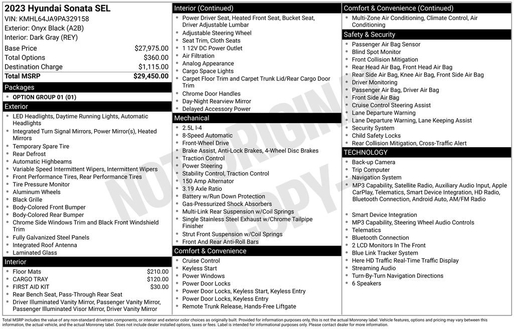 Used 2023 Hyundai Sonata SEL FWD image 4
