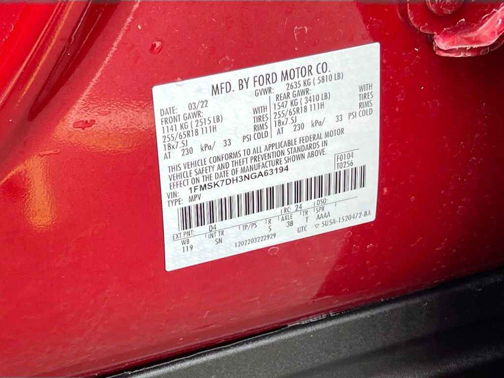 Used 2022 Ford Explorer XLT w/ Equipment Group 202A image 31