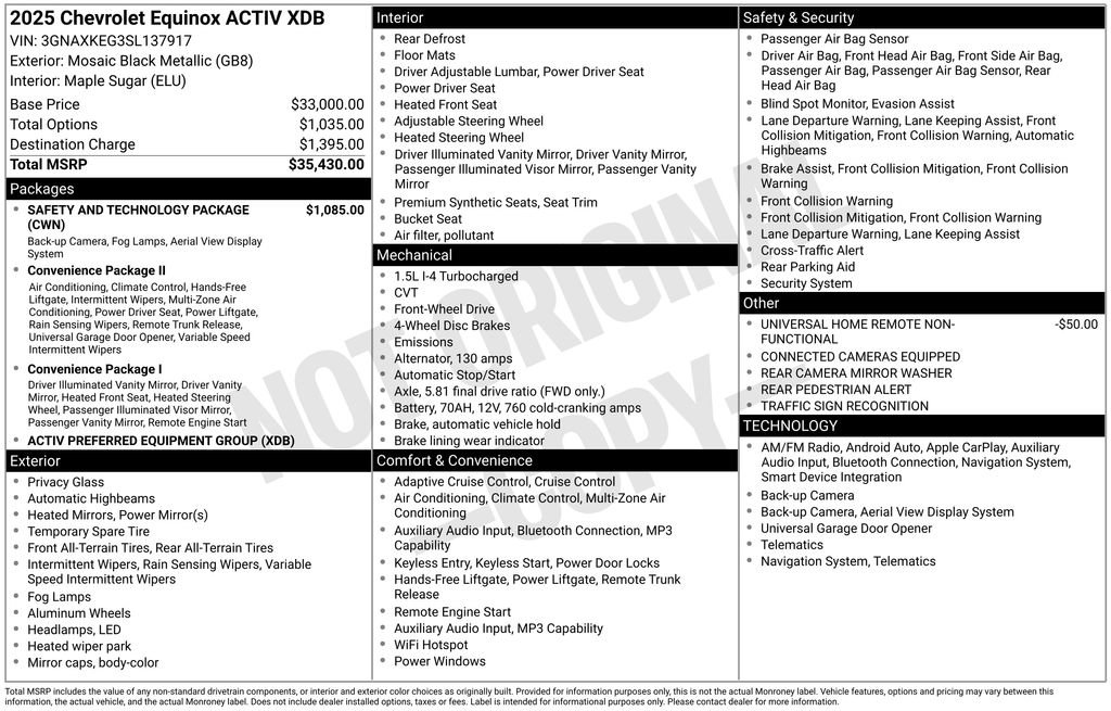 Used 2025 Chevrolet Equinox ACTIV w/ Safety and Technology Package FWD image 6