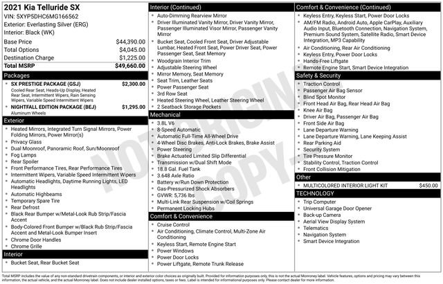 Used 2021 Kia Telluride SX w/ SX Prestige Package image 5