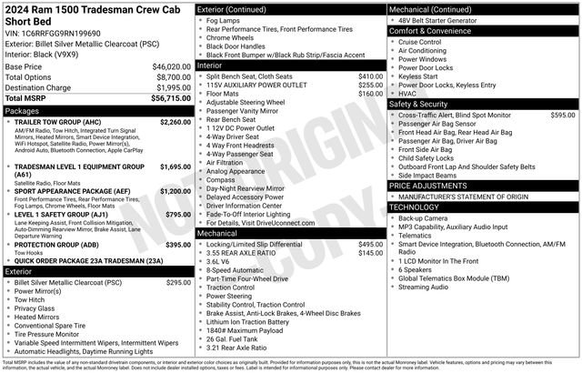 Used 2024 RAM 1500 Tradesman w/ Trailer Tow Group AWD/4WD image 5