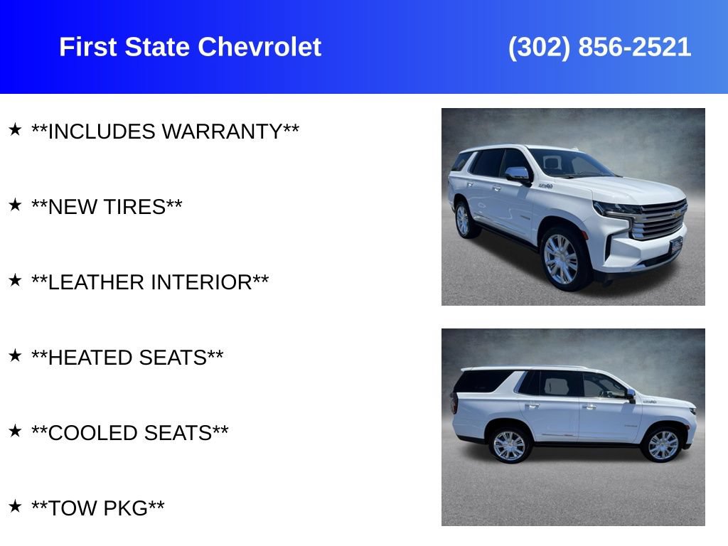 Used 2023 Chevrolet Tahoe High Country w/ Premium Package 2 AWD/4WD image 2