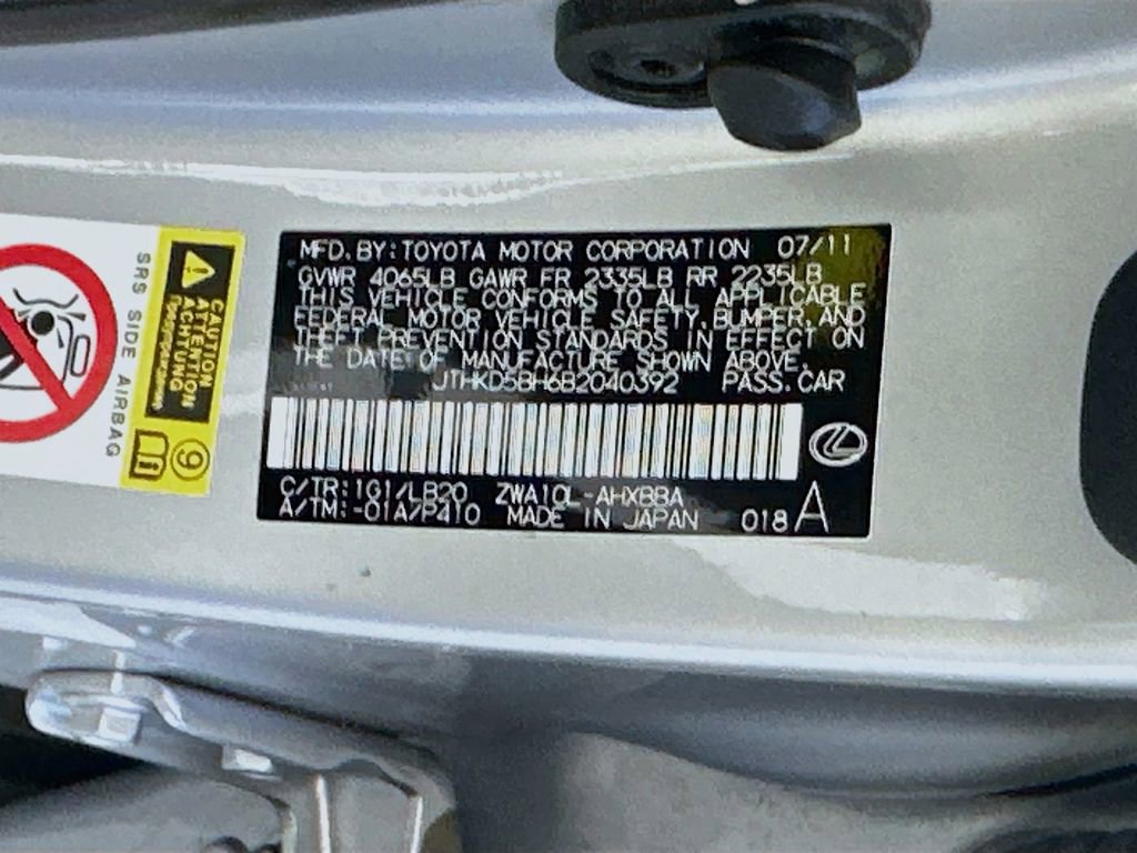 Used 2011 Lexus CT 200h Premium w/ Premium Audio Pkg FWD image 36
