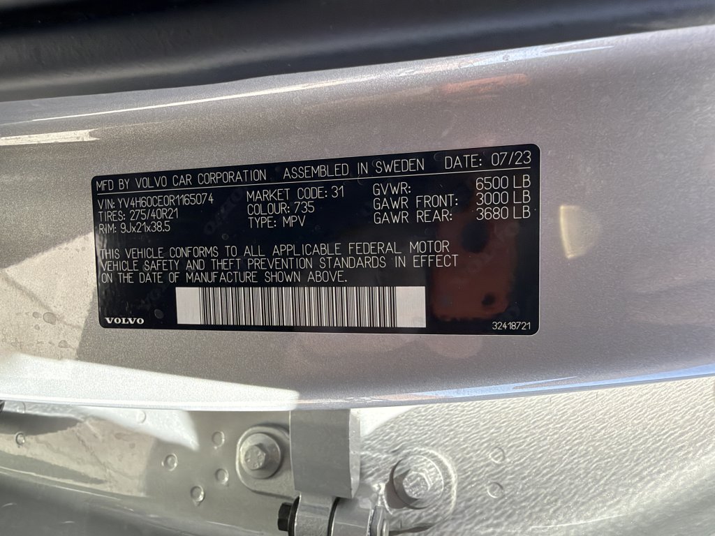 Used 2024 Volvo XC90 T8 Plus w/ Protection Package Premier AWD/4WD image 49