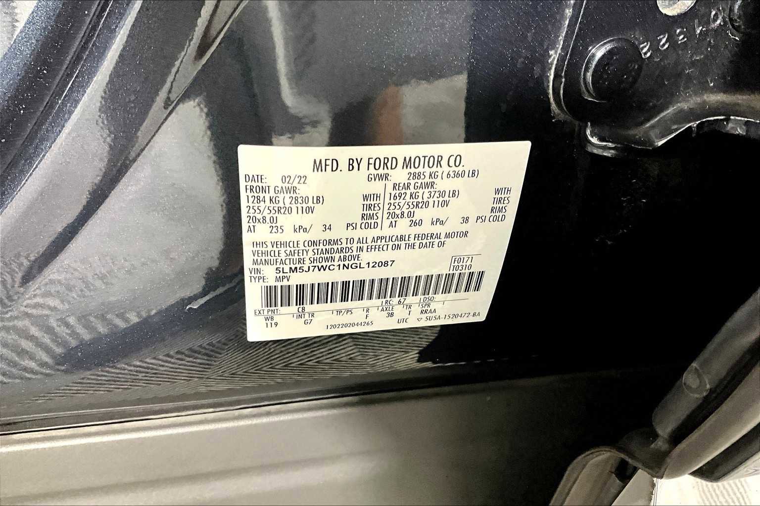 Used 2022 Lincoln Aviator Reserve w/ Elements Package Plus image 33