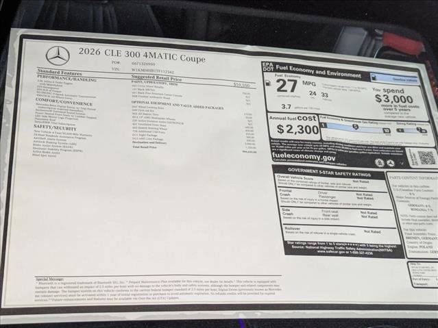 New 2026 Mercedes-Benz CLE 300 4MATIC Coupe image 19