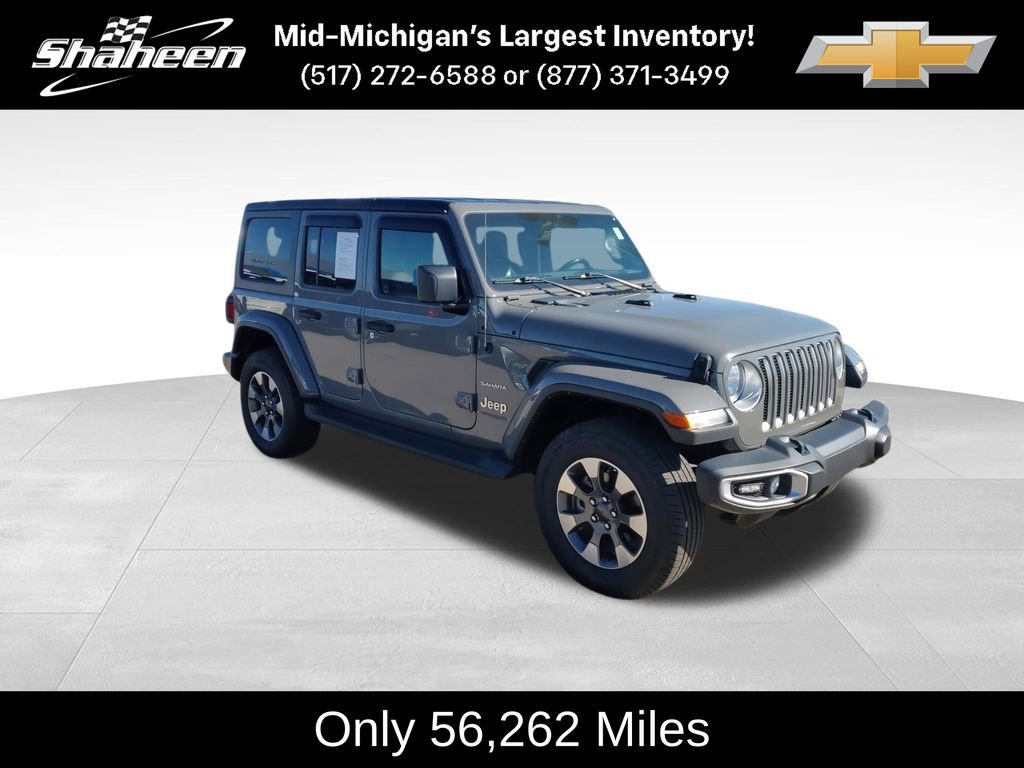 Used 2021 Jeep Wrangler Unlimited Sahara w/ Uconnect 4C Nav & Sound Group image 2