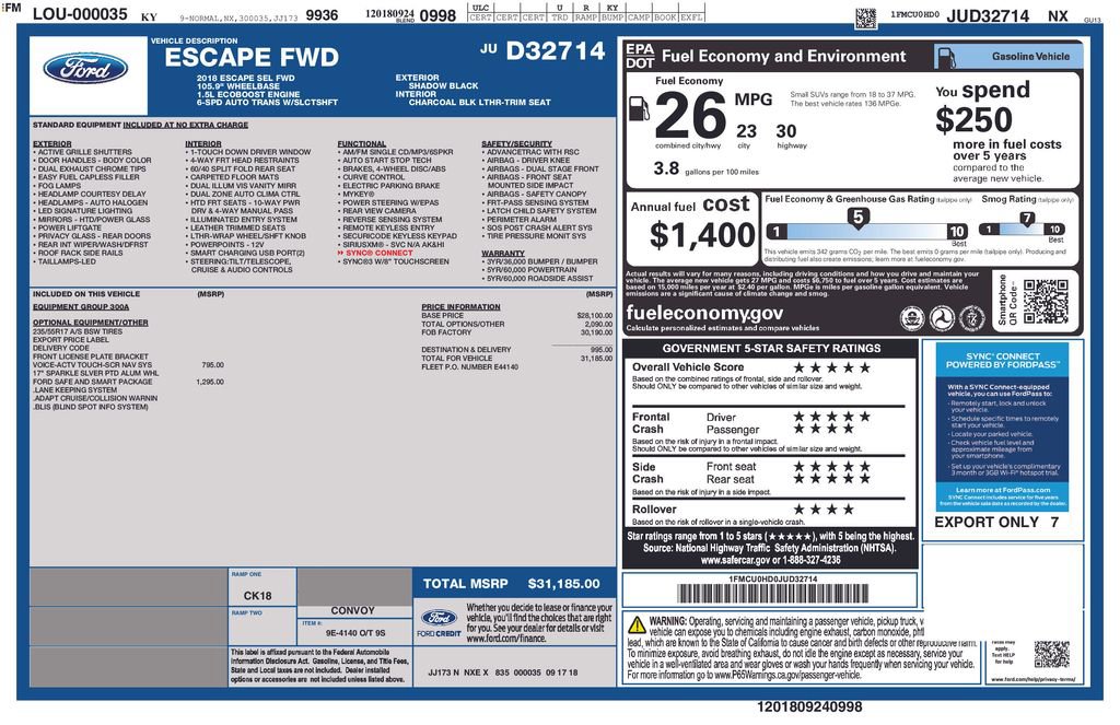 Used 2018 Ford Escape SEL w/ Ford Safe & Smart Package image 6