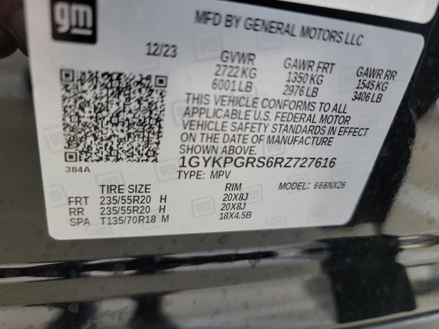 Used 2024 Cadillac XT6 Sport w/ LPO, Onyx Lite Package image 10